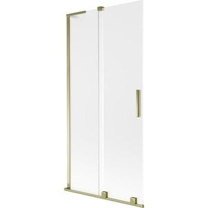 MEXEN/S - Velar L dvojkrídlová posuvná vaňová zástena 95 x 150, dekor, zlatá 896-095-003-31-50 vyobraziť