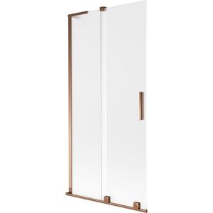 MEXEN/S - Velar L dvojkrídlová posuvná vaňová zástena 95 x 150, dekor, ružové zlato 896-095-003-31-60 vyobraziť