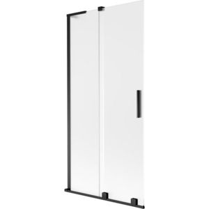 MEXEN/S - Velar L dvojkrídlová posuvná vaňová zástena 95 x 150, dekor, čierna 896-095-003-31-70 vyobraziť