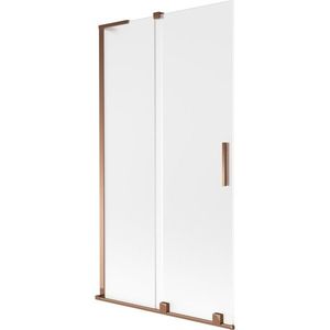 MEXEN/S - Velar L dvojkrídlová posuvná vaňová zástena 100 x 150, dekor, ružové zlato 896-100-003-31-60 vyobraziť