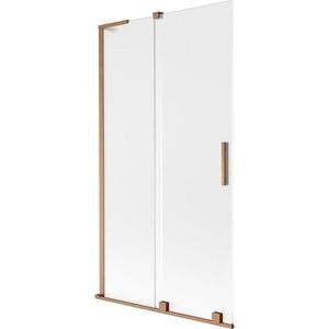 MEXEN/S - Velar L dvojkrídlová posuvná vaňová zástena 100 x 150, dekor, meď kartáčovaná 896-100-003-31-65 vyobraziť