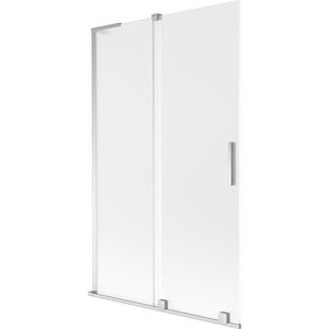 MEXEN/S - Velar L dvojkrídlová posuvná vaňová zástena 110 x 150, dekor, chróm 896-110-003-31-01 vyobraziť