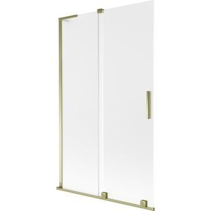 MEXEN/S - Velar L dvojkrídlová posuvná vaňová zástena 110 x 150, dekor, zlatá 896-110-003-31-50 vyobraziť