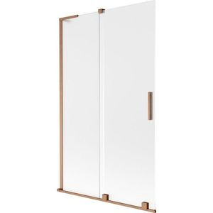 MEXEN/S - Velar L dvojkrídlová posuvná vaňová zástena 110 x 150, dekor, meď kartáčovaná 896-110-003-31-65 vyobraziť