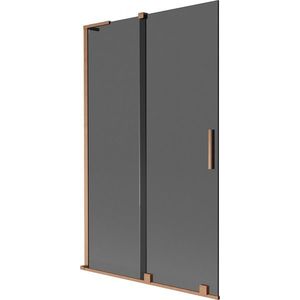 MEXEN/S - Velar L dvojkrídlová posuvná vaňová zástena 110 x 150, grafit, meď kartáčovaná 896-110-003-41-65 vyobraziť