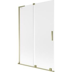 MEXEN/S - Velar L dvojkrídlová posuvná vaňová zástena 120 x 150, dekor, zlatá 896-120-003-31-50 vyobraziť