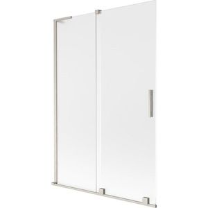 MEXEN/S - Velar L dvojkrídlová posuvná vaňová zástena 120 x 150, dekor, nikel kartáčovaný 896-120-003-31-97 vyobraziť