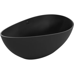 MEXEN - Parma voľne stojaca vaňa z liateho mramoru 160 x 95, čierna mat 57231609570 vyobraziť