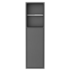 SAPHO - DENBO zapustený držiak na toaletný papier, 600x170, nerezová ocel, gun metal 1301-60B vyobraziť