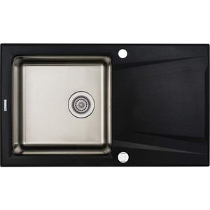 DEANTE DEANTE - Prime grafit metalic - Granitovo - oceľový drez, 1 - bowl s odkvapkávačom ZSR_G113 vyobraziť