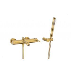 KFA - Batéria MOZA vaňová nástenná, brúsené zlato so sprchovou súpravou 5034-520-31 vyobraziť
