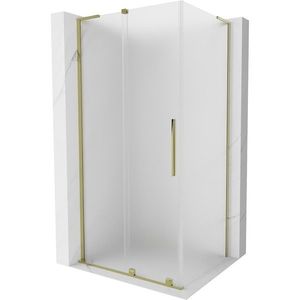 MEXEN/S - Velar L sprchovací kút, posuvné dvere 110 x 120, dekor, zlato 871-110-120-33-50 vyobraziť