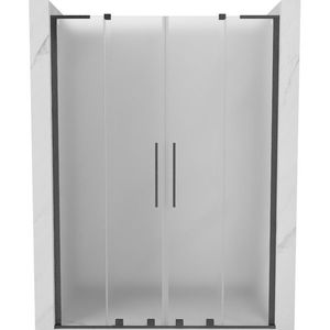 MEXEN/S - Velar L Duo posuvné sprchové dvere 160, dekor, grafit kartáčovaná 871-160-003-32-66 vyobraziť