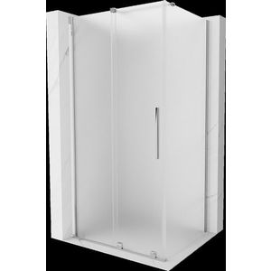 MEXEN/S - Velár sprchovací kút, posuvné dvere 140 x 90, dekor, chróm 871-140-090-31-01 vyobraziť