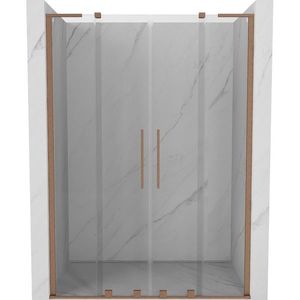 MEXEN/S - Velar L Duo posuvné sprchové dvere 140, transparent, meď kartáčovaná 871-140-003-02-65 vyobraziť