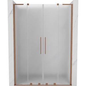 MEXEN/S - Velar L Duo posuvné sprchové dvere 160, dekor, meď kartáčovaná 871-160-003-32-65 vyobraziť