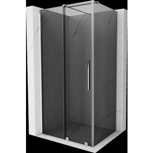 MEXEN/S - Velár sprchovací kút, posuvné dvere 90 x 110, grafit, chróm 871-090-110-41-01 vyobraziť