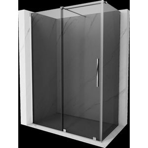 MEXEN/S - Velár sprchovací kút, posuvné dvere 130 x 75, grafit, chróm 871-130-075-41-01 vyobraziť