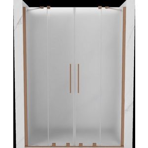 MEXEN/S - Velar Duo posuvné sprchové dvere 150, dekor, meď kartáčovaná 871-150-000-32-65 vyobraziť