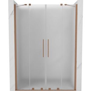 MEXEN/S - Velar Duo posuvné sprchové dvere 160, dekor, meď kartáčovaná 871-160-000-32-65 vyobraziť