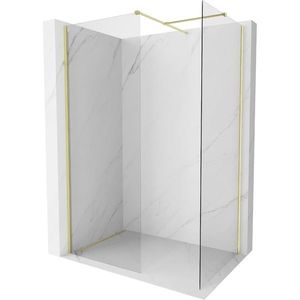 MEXEN/S - Kyoto-X Sprchová zástena WALK-IN 110 x 110, transparent 10 mm, zlato kefovaná 800-110-202-55-00-110-X vyobraziť
