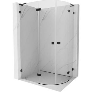 MEXEN/S - Lunar L sprchový kút štvrťkruh krídlový ľavá 100 x 90, transparent, čierna 833L-100L-090P-70-00 vyobraziť