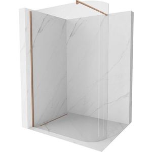 MEXEN/S - Kioto Sprchová zástena WALK-IN Walk-in 80 x 200, transparent 8 mm, meď kartáčovaná 800-080-101-65-06 vyobraziť