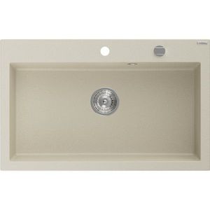 MEXEN MEXEN - Elix granitový drez 1-miska 800 x 500 mm, béžový, sifón chróm 6527801005-69 vyobraziť