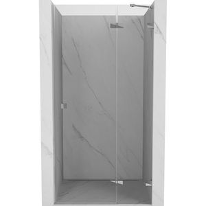 MEXEN/S - Lunar sprchové dvere krídlové pravé 90, transparent, chróm 834-090-000-01-00-P vyobraziť