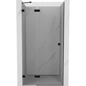 MEXEN/S - Lunar sprchové dvere krídlové ľavé 95, transparent, čierna 834-095-000-70-00-L vyobraziť