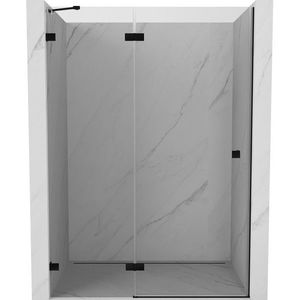 MEXEN/S - Lunar sprchové dvere krídlové ľavé 135, transparent, čierna 834-135-000-70-00-L vyobraziť