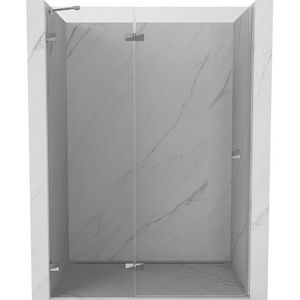 MEXEN/S - Lunar sprchové dvere krídlové ľavé 140, transparent, chróm 834-140-000-01-00-L vyobraziť