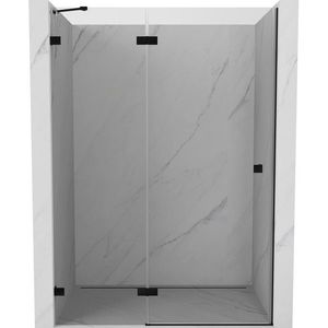 MEXEN/S - Lunar sprchové dvere krídlové ľavé 140, transparent, čierna 834-140-000-70-00-L vyobraziť