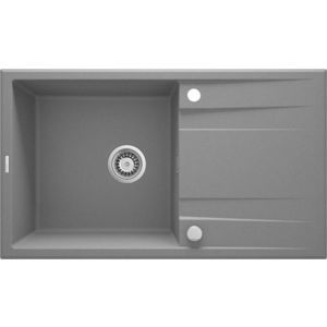 DEANTE DEANTE - Eridan šedá metalic - Granitový drez s odkvapkávačom ZQE_S113 vyobraziť