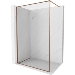 MEXEN/S - Kyoto-XF Sprchová zástena WALK-IN s rámom 70 x 202, transparent 10 mm, ružové zlato 800-070-104-60-00-X vyobraziť