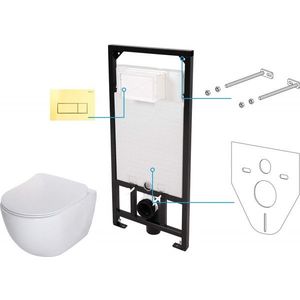 DEANTE - Peonia biela - Toaletný set, podomietkový, 6v1 CDEZ6ZPW vyobraziť