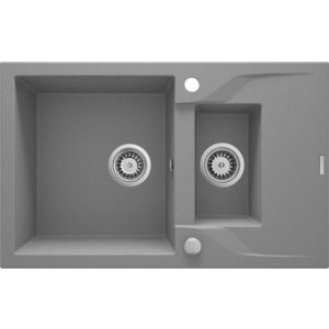 DEANTE DEANTE - Andante šedá metalic - Granitový drez, 1.5 - bowl s odkvapkávačom ZQN_S513 vyobraziť