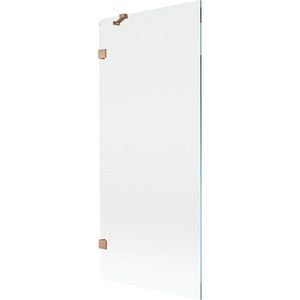 MEXEN/S - Lunar vaňová zástena FIX 80 x 150, transparent, meď kartáčovaná 897-080-000-65-00 vyobraziť