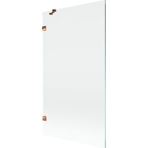 MEXEN/S - Lunar vaňová zástena FIX 100 x 150, transparent, ružové zlato 897-100-000-60-00 vyobraziť