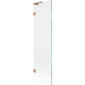 MEXEN/S - Lunar L vaňová zástena FIX 50 x 150, transparent, meď kartáčovaná 897L-050-000-65-00 vyobraziť