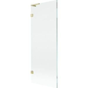 MEXEN/S - Lunar L vaňová zástena FIX 70 x 150, transparent, zlatá kartáčovaná 897L-070-000-55-00 vyobraziť