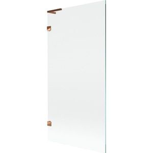 MEXEN/S - Lunar L vaňová zástena FIX 90 x 150, transparent, ružové zlato 897L-090-000-60-00 vyobraziť