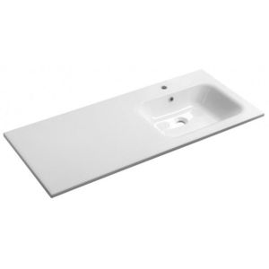 SAPHO - ARECA umývadlo 121x51, 5cm, liaty mramor, pravé, biela AC121R vyobraziť