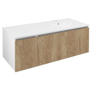 SAPHO - LOREA skrinka 120x46x51, 5cm (30+90cm), pravá, dub Alabama/biela matná LE090-2231-R-02 vyobraziť