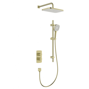 KFA - Súprava sprchová Malaga, termostatická, podomietková s posuvným drážkovým ramenom, PVD brúsené zlato 5759-301-31 vyobraziť