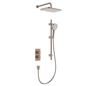 KFA - Súprava sprchová Malaga, termostatická, podomietková s posuvným drážkovým ramenom, PVD brúsené ružové zlato 5759-301-34 vyobraziť