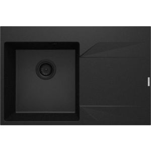 DEANTE DEANTE - Evora metalický grafitový granitový drez, 1-bowl s odkvapkávacou plochou - vpravo ZQJ_G11P vyobraziť