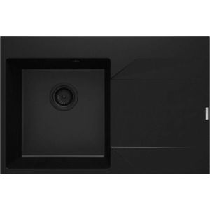 DEANTE DEANTE - Evora čierny granitový drez, 1-bowl s odkvapkávacou plochou - vpravo ZQJ_N11P vyobraziť
