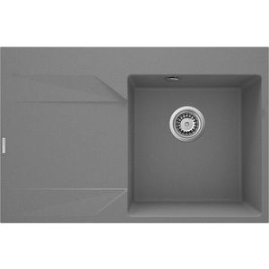 DEANTE DEANTE - Evora metalicky šedý granitový drez, 1-bowl s odkvapkávacou plochou - vľavo ZQJ_S11L vyobraziť