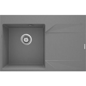 DEANTE DEANTE - Evora metalicky šedý granitový drez, 1-bowl s odkvapkávacou plochou - vpravo ZQJ_S11P vyobraziť